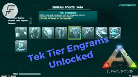 ark tek engrams unlock